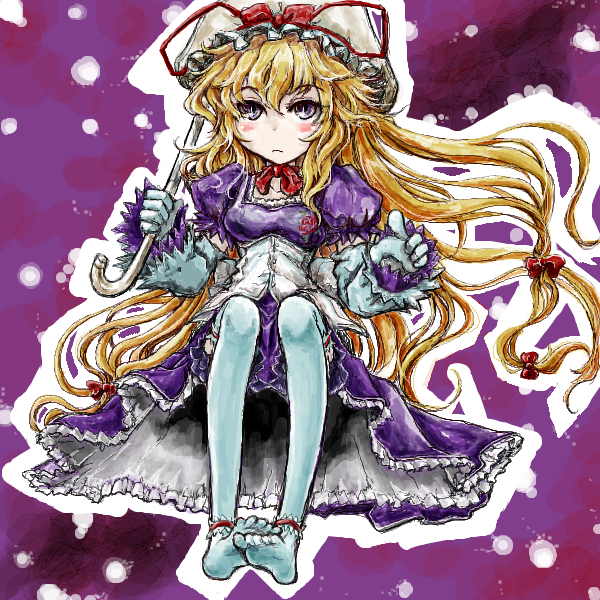 yakumo yukari (touhou and 1 more) drawn by nanashii_(soregasisan)