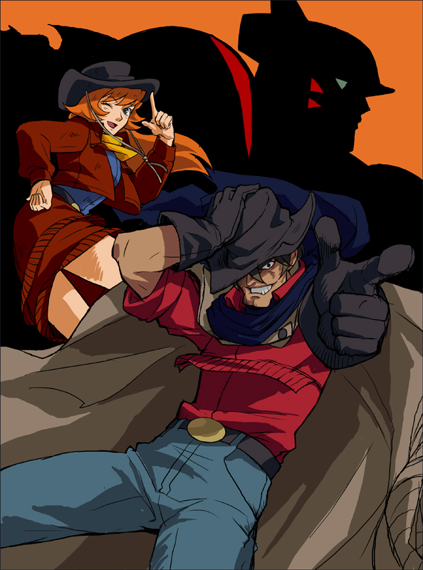 texas mack, jack king, and mary king (getter robo and 1 more) drawn by colorful_m