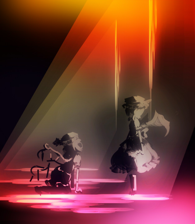 remilia scarlet and flandre scarlet (touhou) drawn by yoshioka_yoshiko