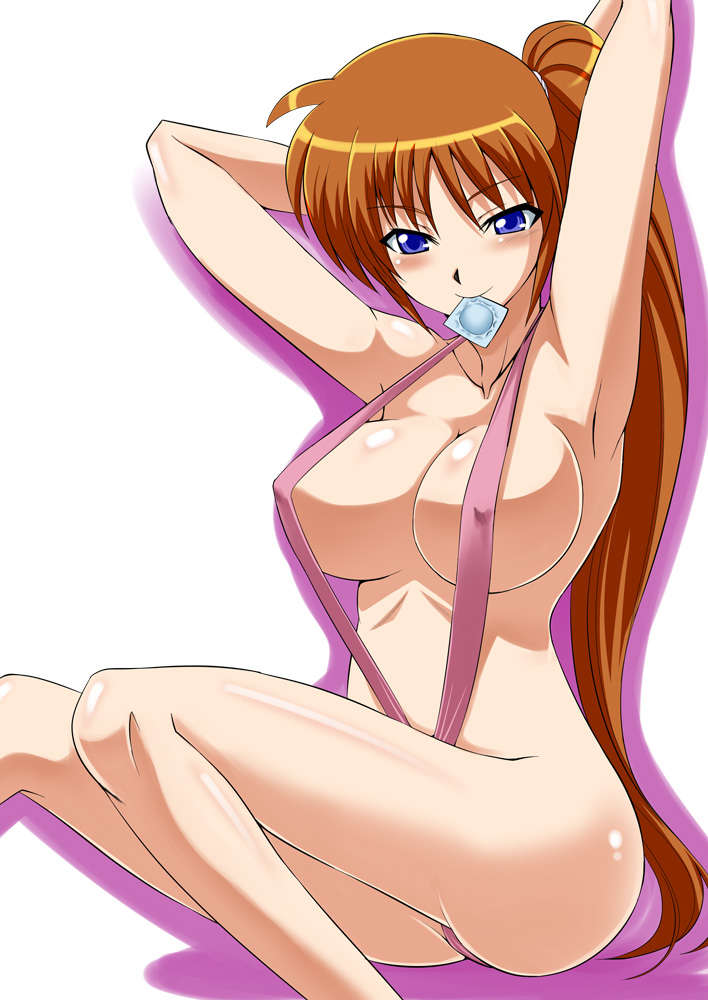 takamachi nanoha (lyrical nanoha and 1 more) drawn by zerosu_(take_out)