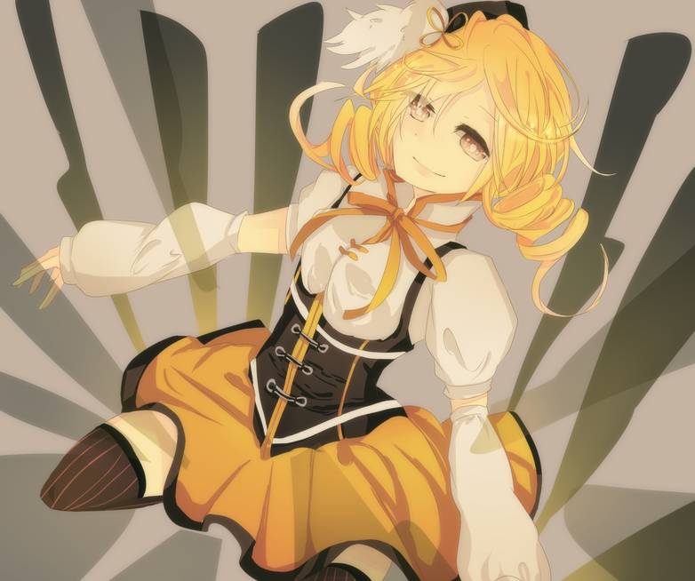 tomoe mami (mahou shoujo madoka magica) drawn by hinoki_(tomatoxxx)