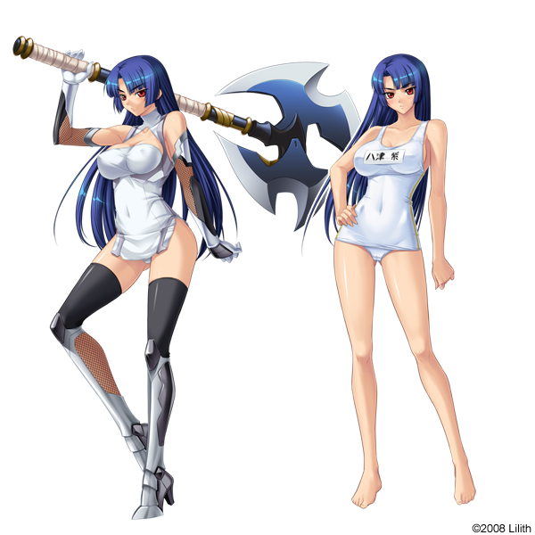 yatsu murasaki (taimanin and 1 more) drawn by kagami_hirotaka