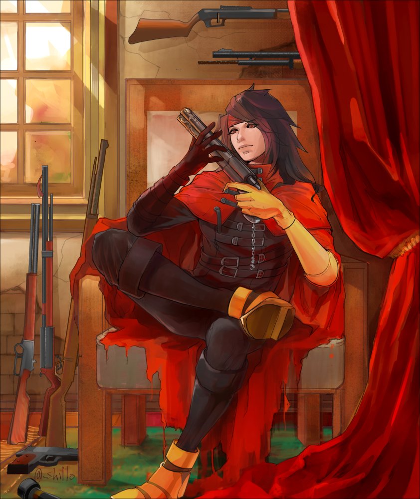 vincent valentine (final fantasy and 1 more) drawn by shillo