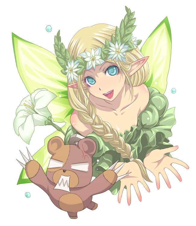 teddy bear and mavka (ragnarok online) drawn by mr.romance