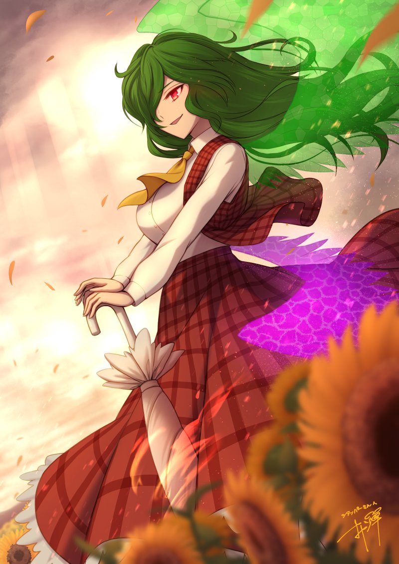 kazami yuuka (touhou and 2 more) drawn by oyaji-sou