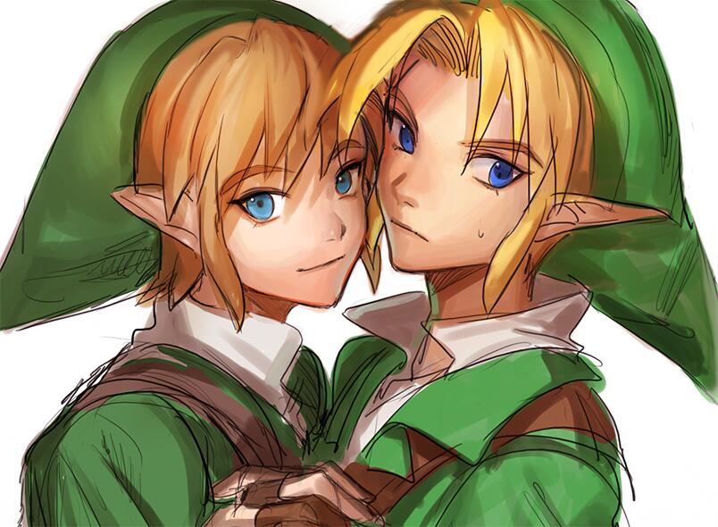 link (the legend of zelda and 2 more) drawn by charcoalo