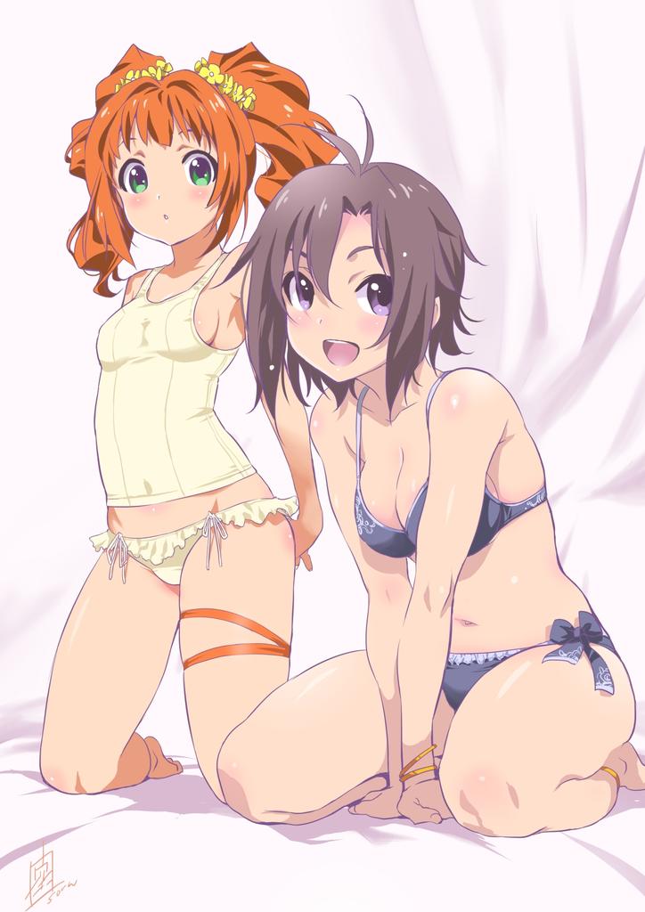 kikuchi makoto and takatsuki yayoi (idolmaster) drawn by inoue_sora