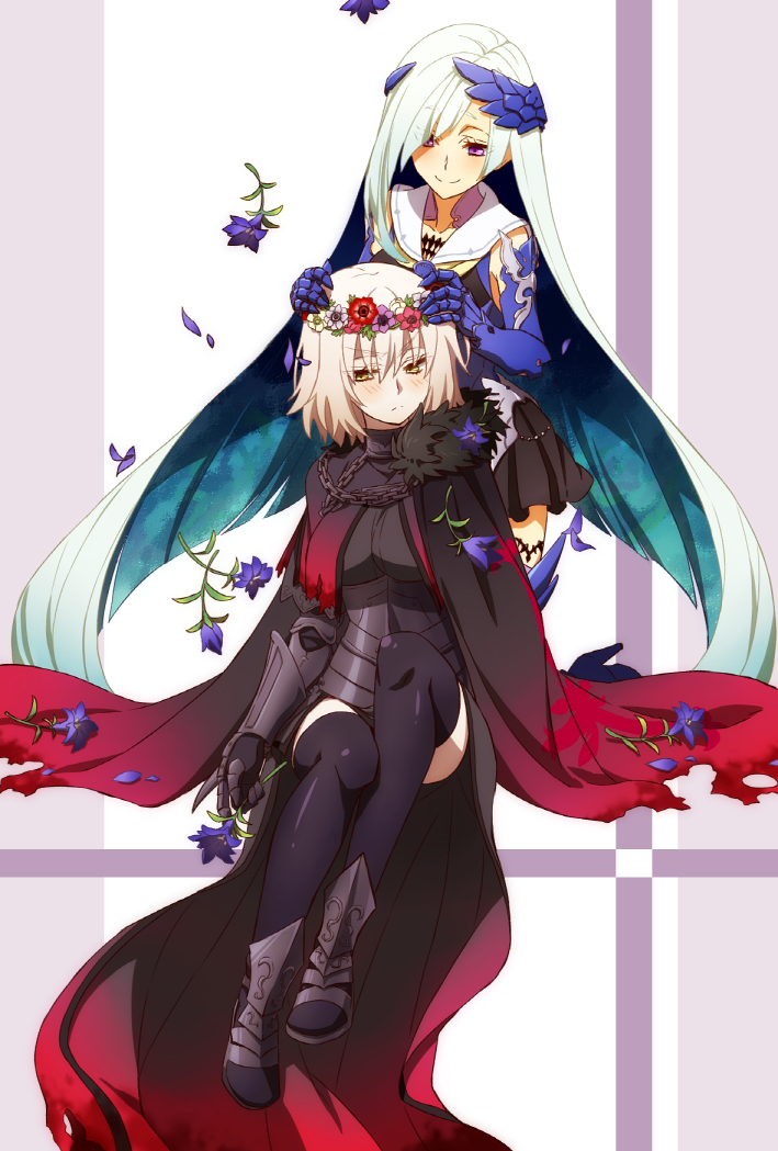 jeanne d'arc alter and brynhild (fate and 1 more) drawn by oiun