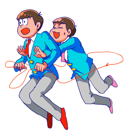 matsuno osomatsu and matsuno todomatsu (osomatsu and 2 more) drawn by pummy