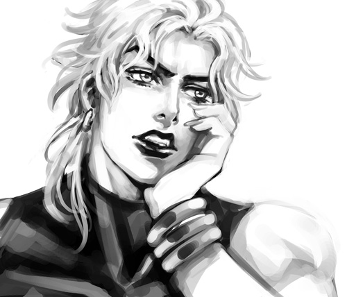 dio brando (jojo no kimyou na bouken and 1 more) drawn by magatsumagic