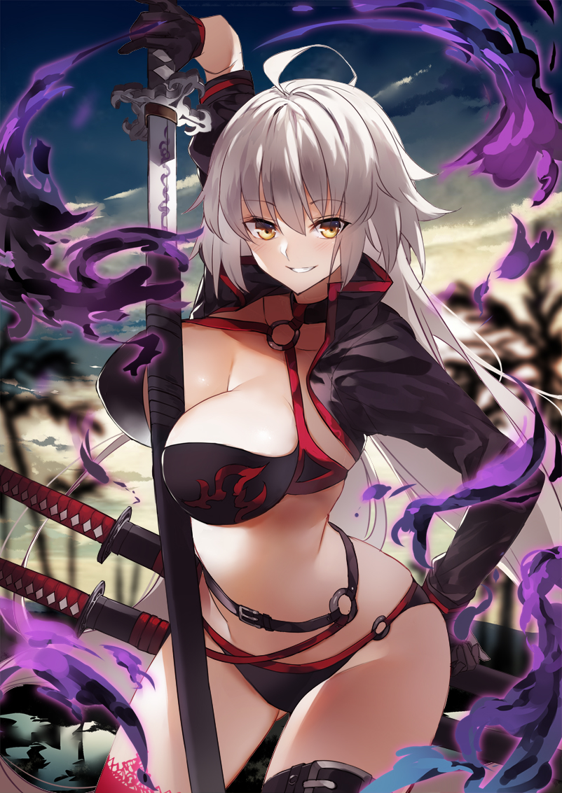 jeanne d'arc alter (fate and 1 more) drawn by ken_(coffee_michikusa)