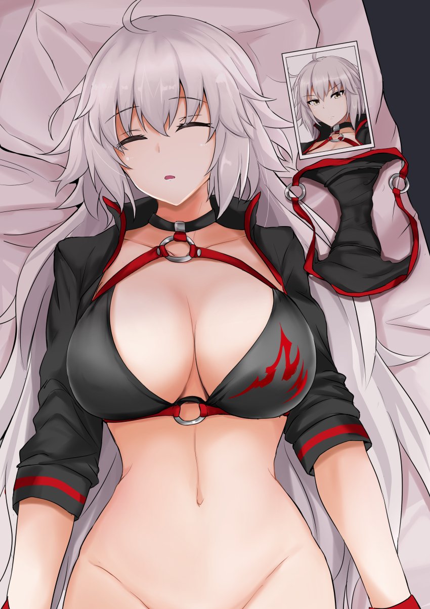 jeanne d'arc alter (fate and 1 more) drawn by poshi_(ginmokusei)
