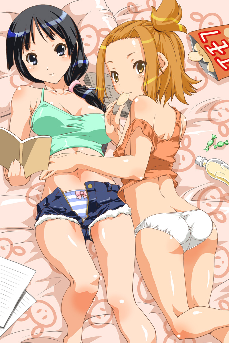 akiyama mio and tainaka ritsu (k-on!) drawn by shinama
