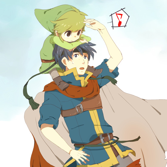 link, ike, and toon link (fire emblem and 4 more)