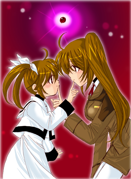 takamachi nanoha and raising heart (lyrical nanoha and 2 more)