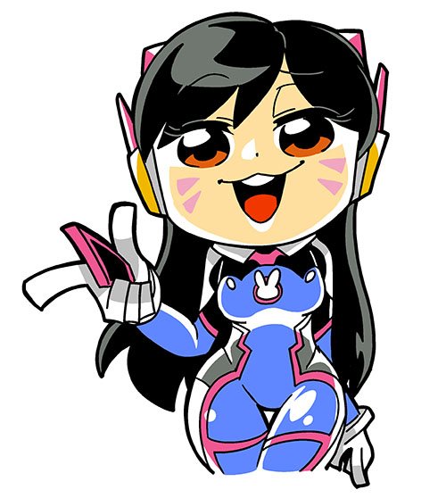 d.va (overwatch and 1 more) drawn by bkub