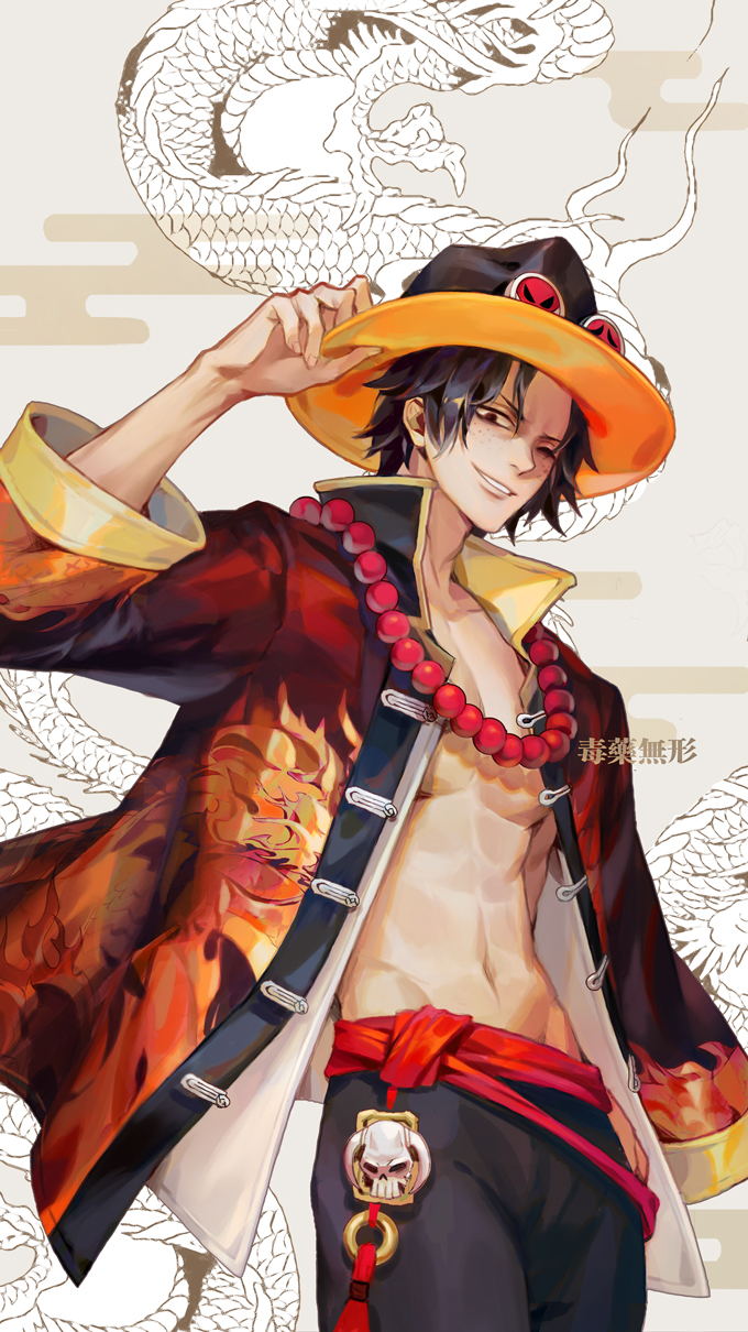 portgas d. ace (one piece) drawn by dywx_poison