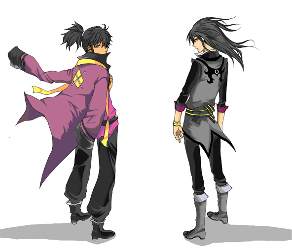 yuri lowell and raven (tales of and 1 more) drawn by kuro_(pixiv_1388260)