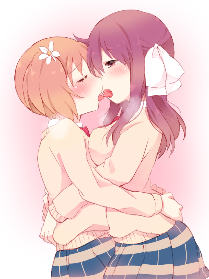 takayama haruka and sonoda yuu (sakura trick) drawn by tarabagani