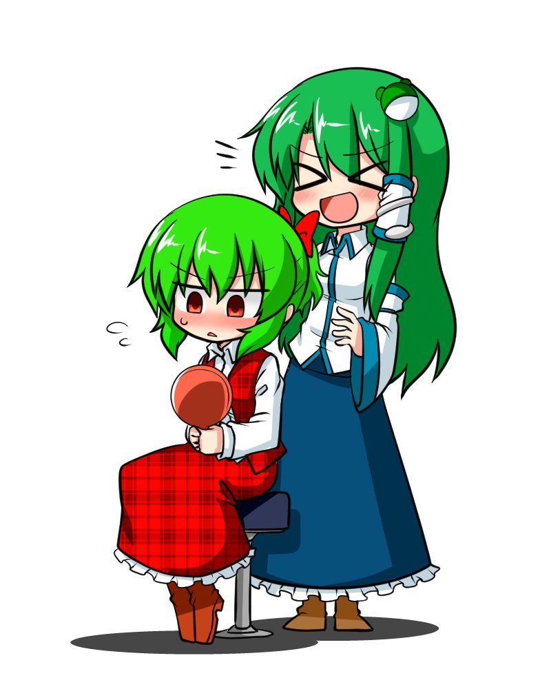kochiya sanae and kazami yuuka (touhou) drawn by sumiya_nadateru