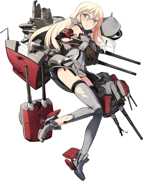 bismarck and bismarck kai (kantai collection) drawn by shimada_fumikane