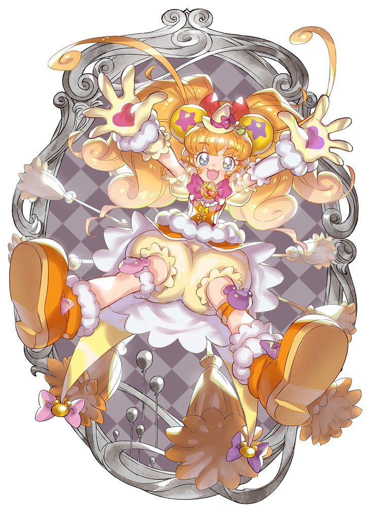 cure mofurun (precure and 1 more) drawn by murakami_hisashi