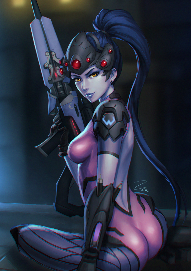 widowmaker (overwatch and 1 more) drawn by umigraphics