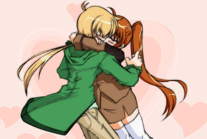 takamachi nanoha and yuuno scrya (lyrical nanoha and 1 more)