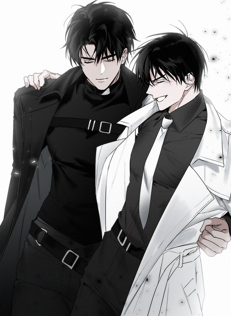 kim dokja and yoo joonghyuk (omniscient reader's viewpoint) drawn by hinizana