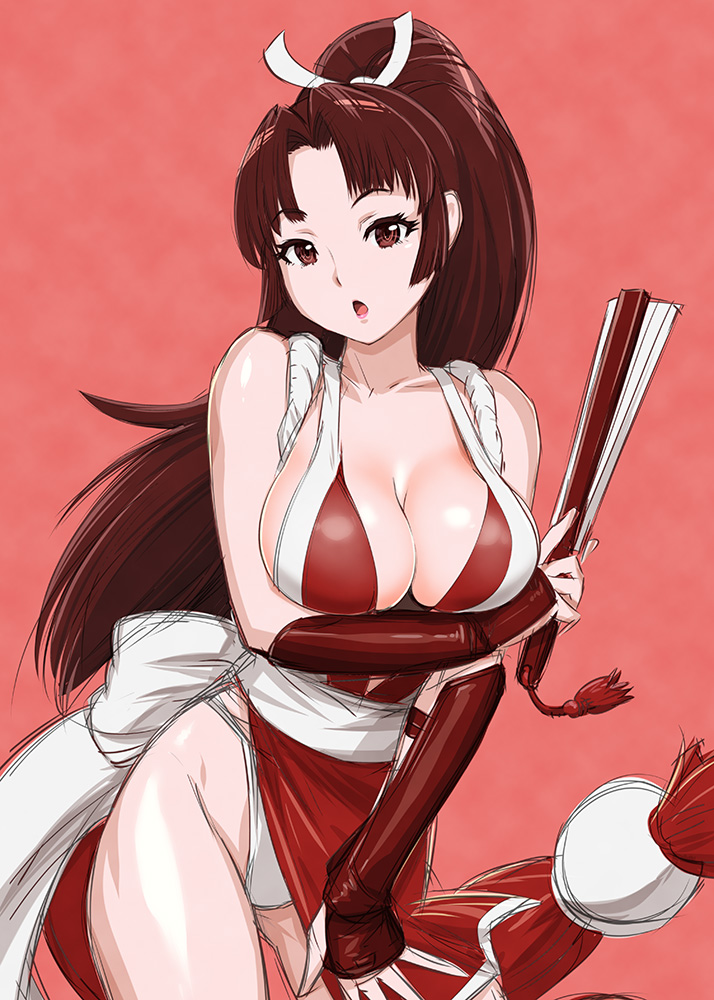 shiranui mai (the king of fighters and 1 more) drawn by ueyama_michirou