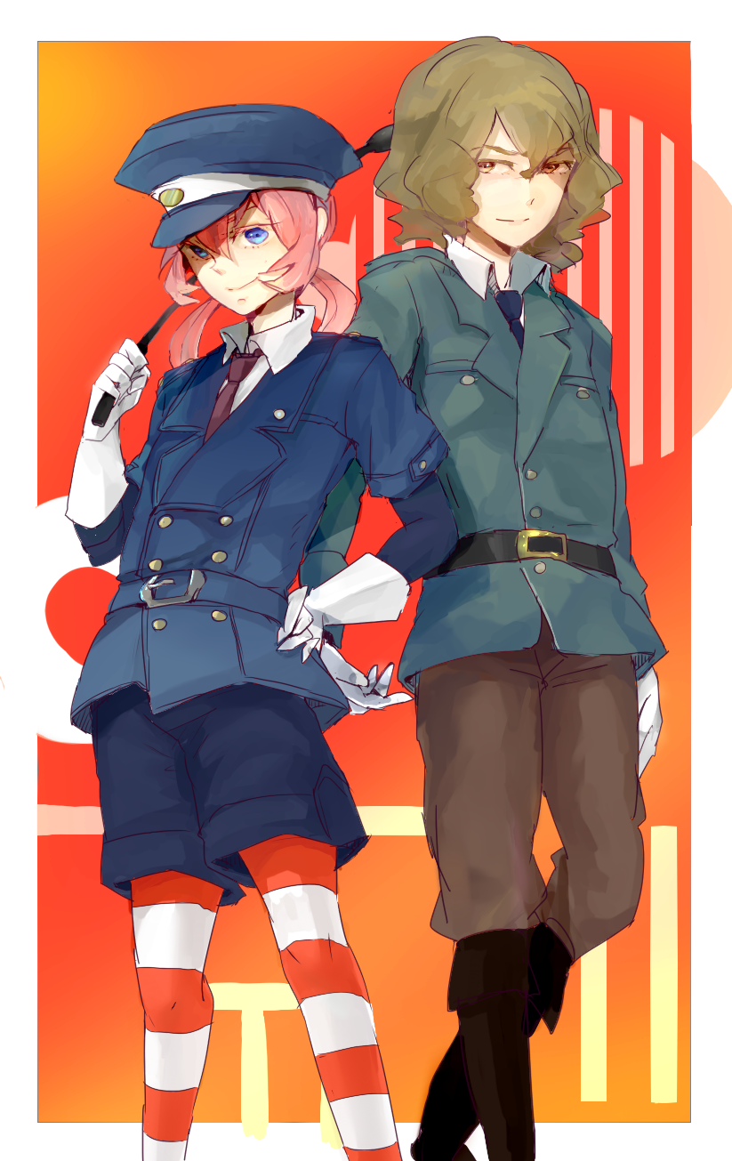 kirino ranmaru and shindou takuto (inazuma eleven and 1 more) drawn by komkomx