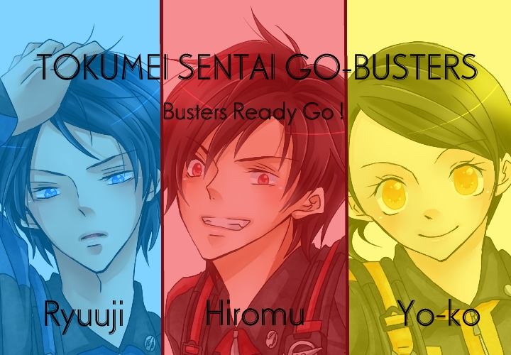 usami youko, sakurada hiromu, and iwasaki ryuuji (super sentai and 1 more) drawn by bishop07