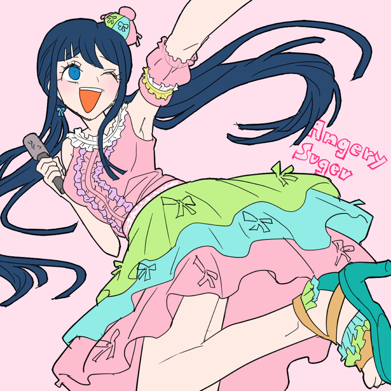 maizono sayaka (danganronpa and 2 more) drawn by nezu_(astarear)