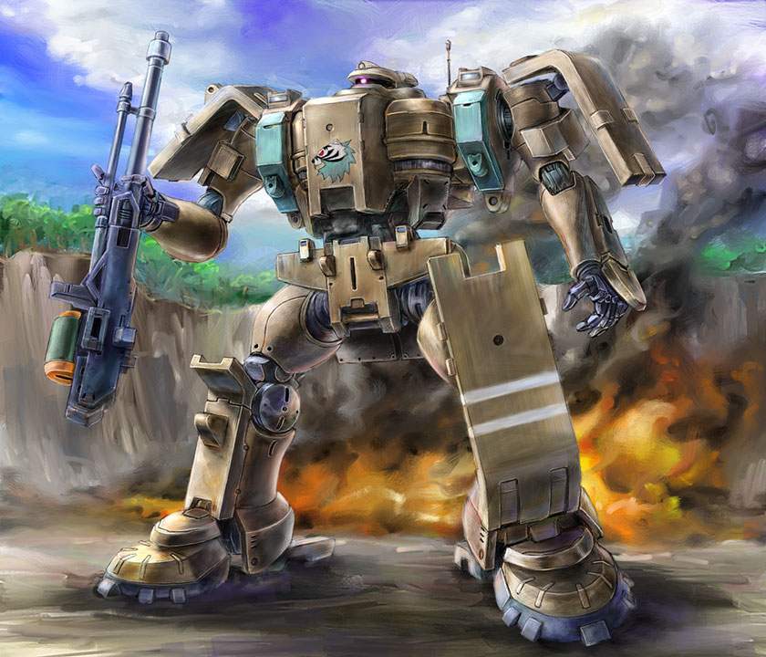 tieren (gundam and 1 more) drawn by poteto335