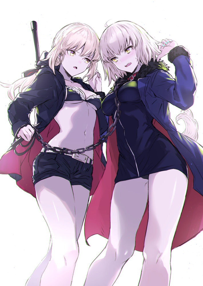 artoria pendragon, jeanne d'arc alter, and saber alter (fate and 1 more) drawn by koto_suomi