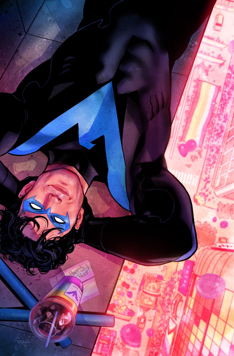 dick grayson and nightwing (dc comics and 1 more) drawn by nick_robles