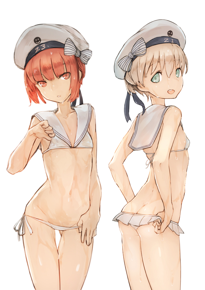 z1 leberecht maass and z3 max schultz (kantai collection) drawn by totteri