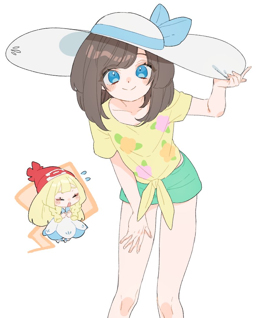 lillie and selene (pokemon and 1 more) drawn by itou_(very_ito)
