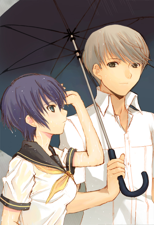 narukami yu and shirogane naoto (persona and 1 more) drawn by seiru_(prairie)