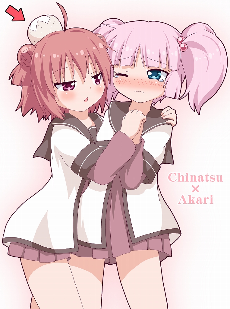 akaza akari and yoshikawa chinatsu (yuruyuri) drawn by kagerou_(kers)