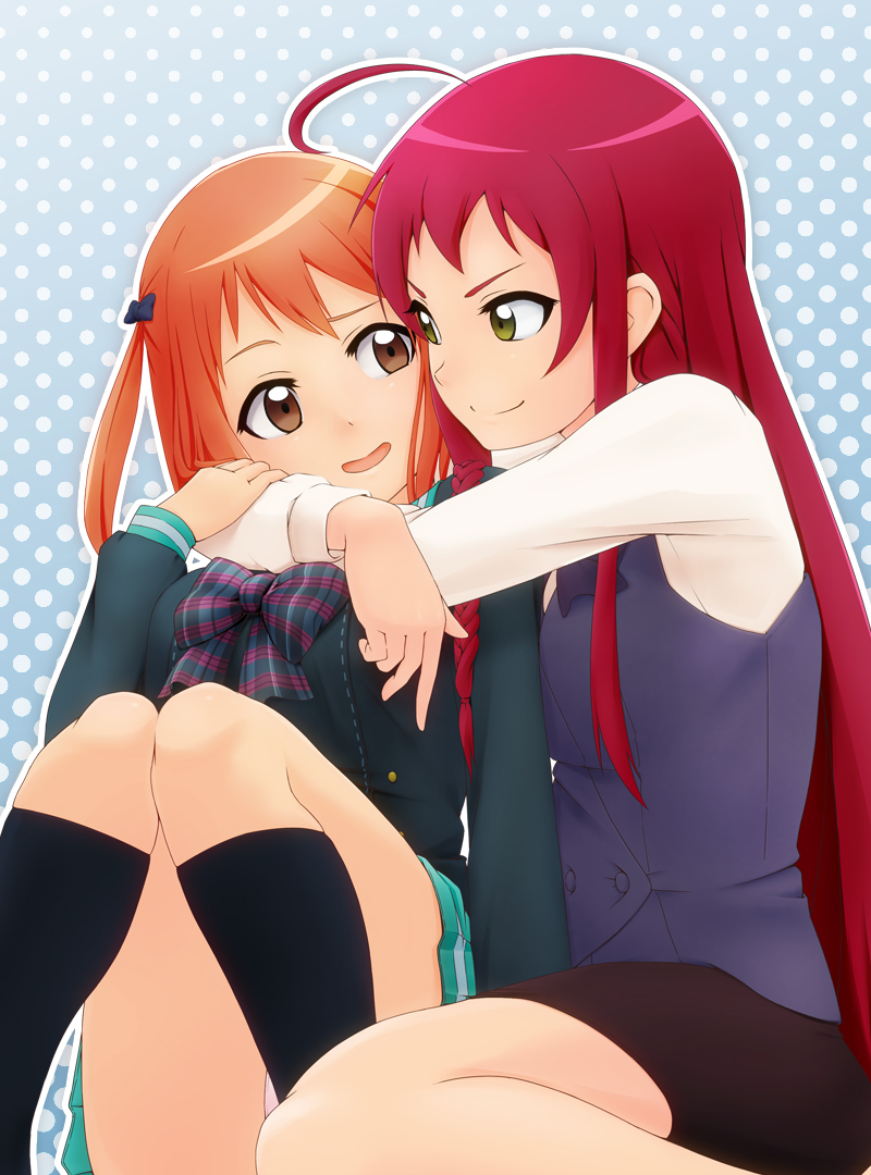 sasaki chiho and yusa emi (hataraku maou-sama!) drawn by monokuru