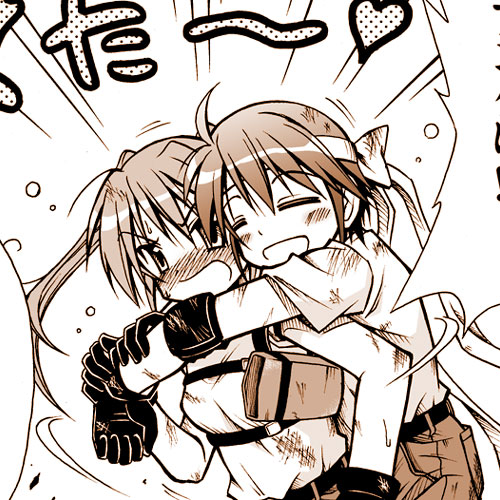 subaru nakajima and teana lanster (lyrical nanoha and 1 more) drawn by amasawa_natsuhisa