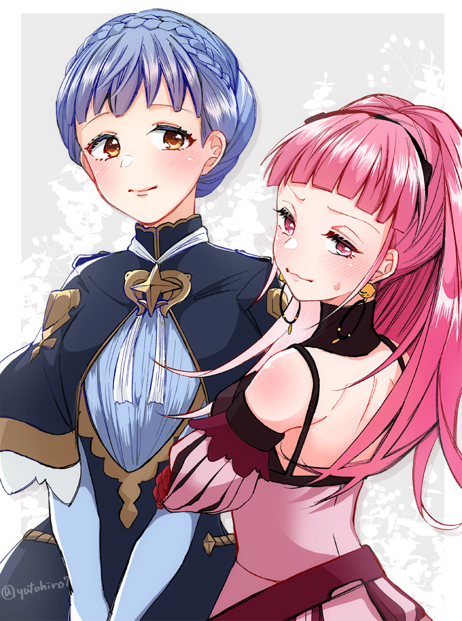 hilda valentine goneril and marianne von edmund (fire emblem and 1 more) drawn by yutohiroya