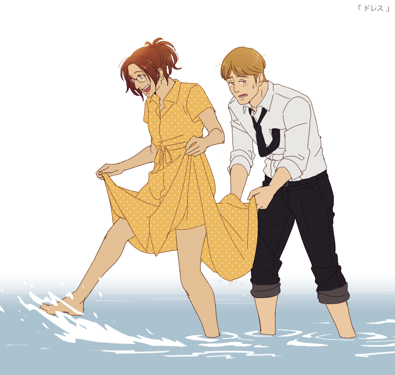 hange zoe and moblit berner (shingeki no kyojin) drawn by hanpetos