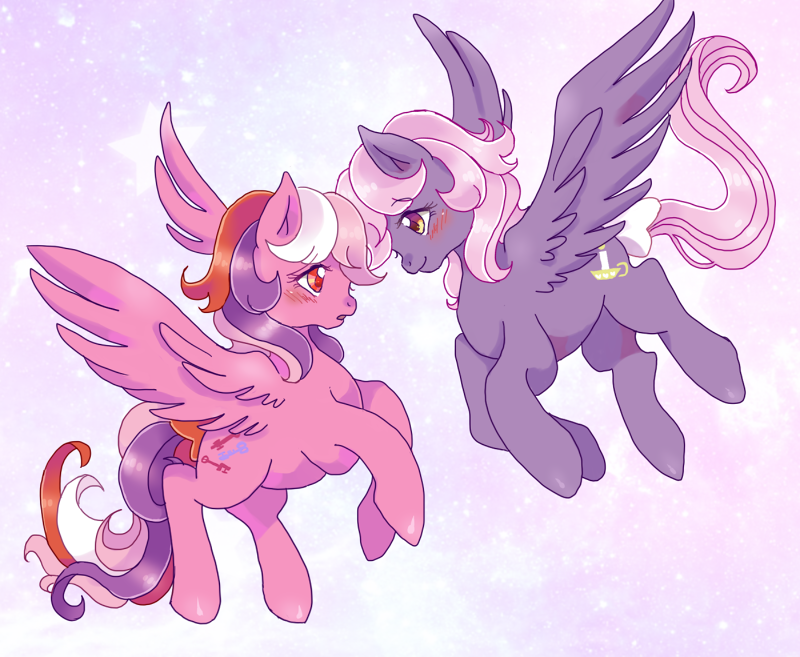 so soft twilight and locket (my little pony and 1 more) drawn by rifaa_(pixiv_376217)