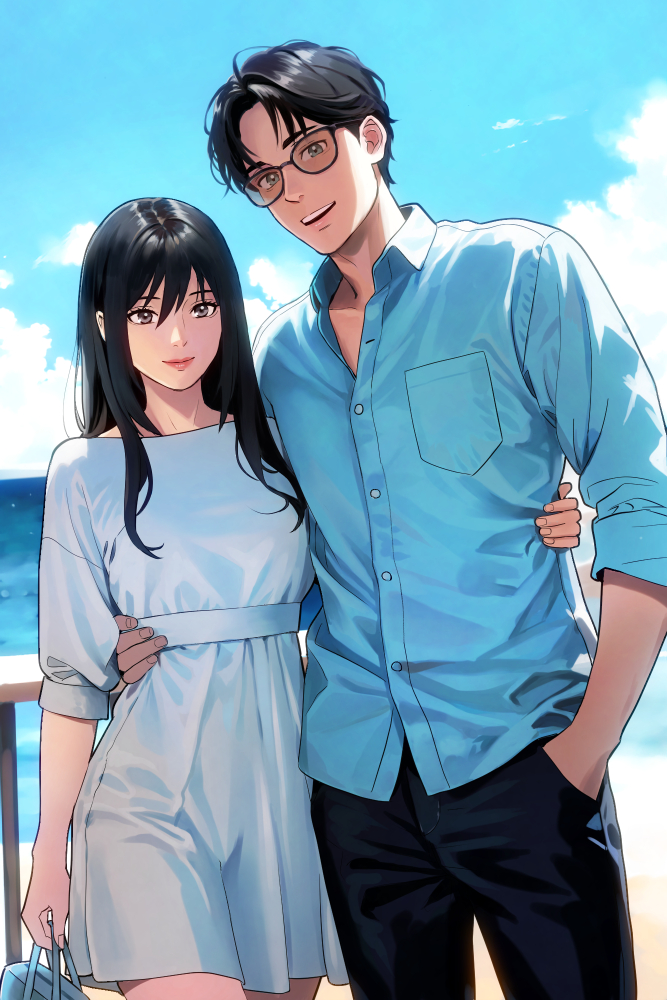 mikasa ackerman and eren yeager (shingeki no kyojin) drawn by 1216liddell