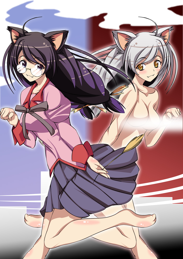 hanekawa tsubasa (monogatari and 2 more) drawn by kikki_(kikki_works)