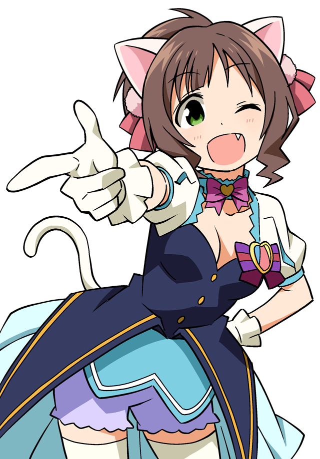 maekawa miku (idolmaster and 1 more) drawn by anbe_masahiro