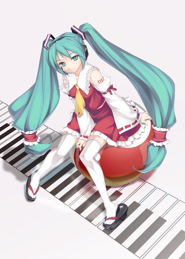 hatsune miku and hakurei reimu (touhou and 1 more) drawn by rokuwata_tomoe