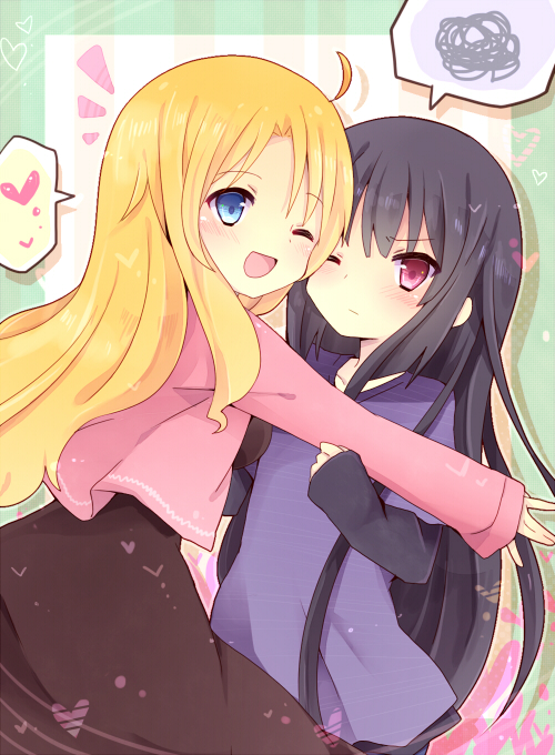 akasaka ryuunosuke and rita ainsworth (sakura-sou no pet na kanojo) drawn by uguisu_mochi_(ykss35)